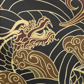 Dragon In Water Pongee