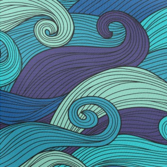 Classic Waves With Lines Pongee