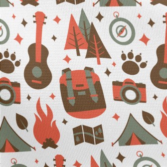 Camping Campfire Guitar Pongee