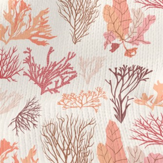 Beautiful Coral Seaweed Stretch Jersey
