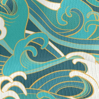 Fickle Waves Stretch Jersey