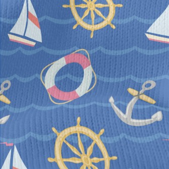 Sailboat Steering Wheel Stretch Jersey