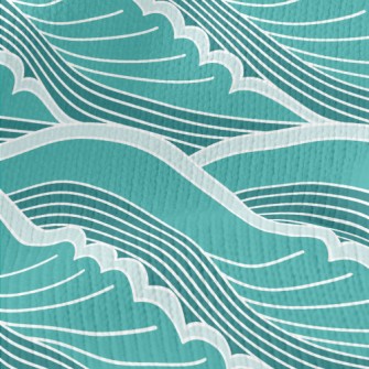 Stepped Waves Stretch Jersey