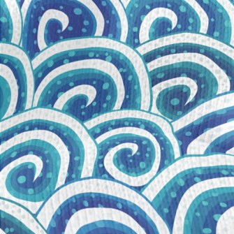 Swirling Waves Stretch Jersey