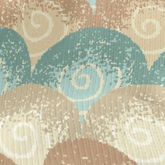 Mottled Mountain-shaped Waves Stretch Jersey