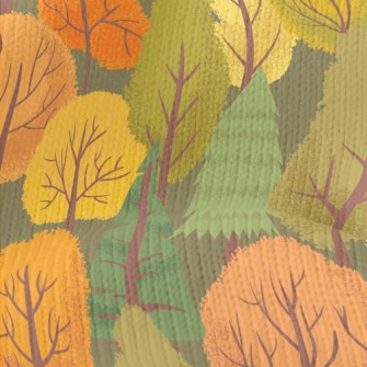 Autumn Woods Stretch Jersey