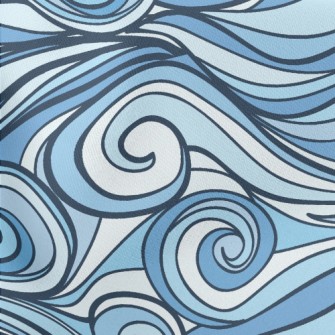 Big Waves Lightweight Cotton Poplin