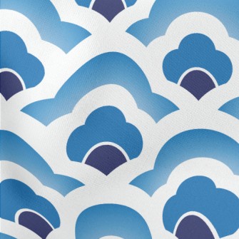 Chinese Style Waves Lightweight Cotton Poplin