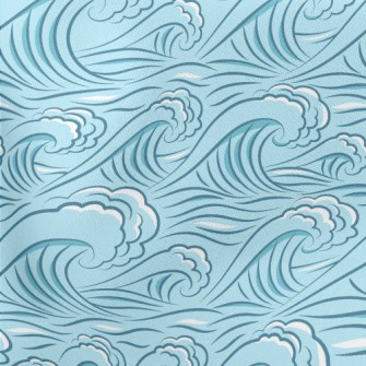 Big Waves Lightweight Cotton Poplin