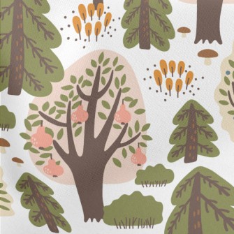 Pear Tree Forest Lightweight Cotton Poplin