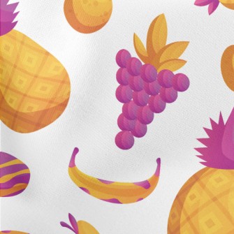 Spotted Pineapple Grapes Lightweight Cotton Poplin