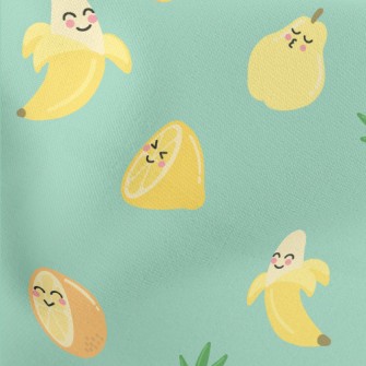 Funny Expression Juicy Fruit Lightweight Cotton Poplin