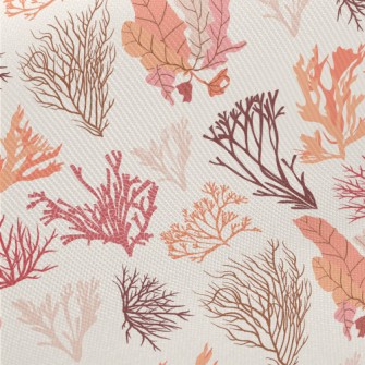 Beautiful Coral Seaweed Midweight Cotton Poplin