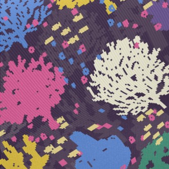 Small Fish And Coral Midweight Cotton Poplin