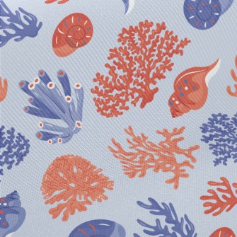 Small Shell Coral Midweight Cotton Poplin