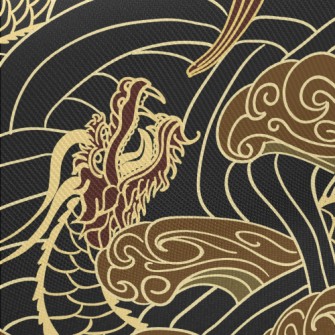 Dragon In Water Midweight Cotton Poplin