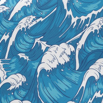 Rough Waves Midweight Cotton Poplin