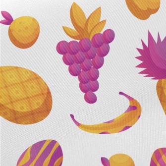 Spotted Pineapple Grapes Midweight Cotton Poplin