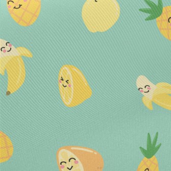 Funny Expression Juicy Fruit Midweight Cotton Poplin