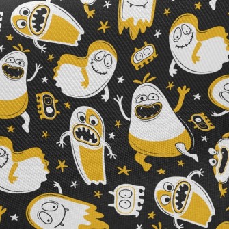 Happy Halloween Ghosts Twill