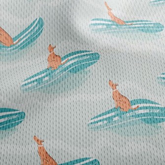 Surfer Puppy Athletic Mesh Flat Back