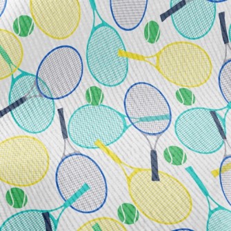 Tricolor Tennis Racket Standard Corduroy