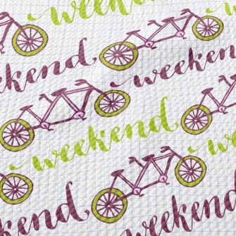 Weekend Tandem Bicycle Birdseye Piqué