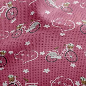 Love Bike Athletic Mesh Flat Back