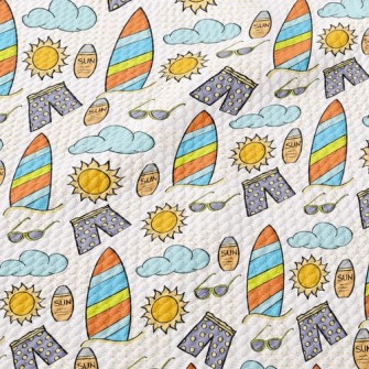 Beach Pants And Sunscreen Birdseye Piqué