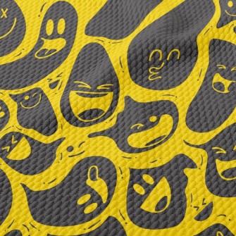 Laughing Monster Expression Gh Birdseye Piqué