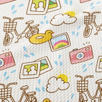 Cycling Around The Island Reco Birdseye Piqué