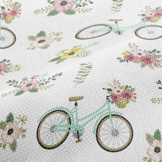Flower Decoration Bicycle Performance Linen