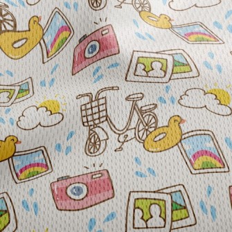 Cycling Around The Island Reco Athletic Mesh Flat Back