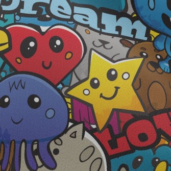 Love And Peace Animal Party Chiffon