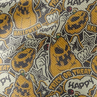 Evil Pumpkin Begging For Candy Waterproof Canvas