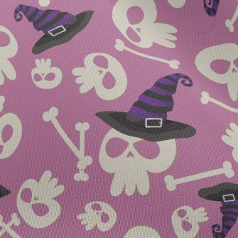 Skull And Witch Hat Chiffon