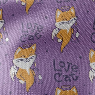 Candle Ghost Cat Waterproof Canvas