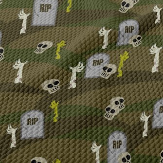 Horror Grave Monster Birdseye Piqué