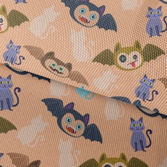 Tongue-protruding Bat And Stra Waterproof Oxford