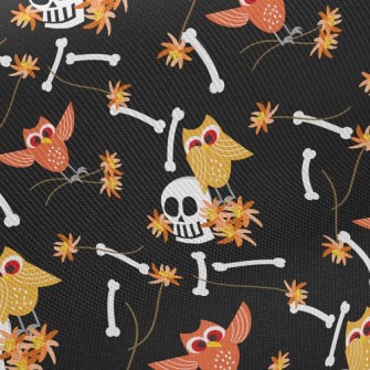 Skull And Owl Twill