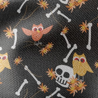 Skull And Owl Waterproof Canvas