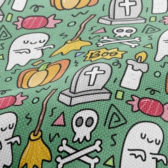 Cartoon Tombstone Candle Performance Linen