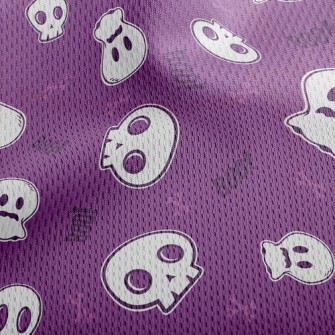 Startled Skull Athletic Mesh Flat Back