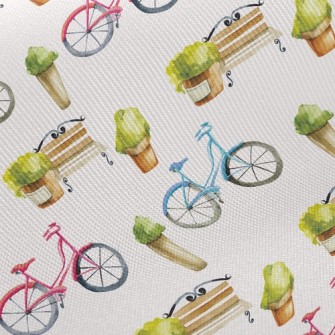 Benches And Bicycles Twill