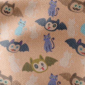 Tongue-protruding Bat And Stra Waterproof Canvas