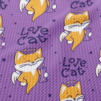 Candle Ghost Cat Birdseye Piqué