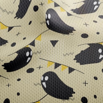 Happy Flying Ghost Athletic Mesh Flat Back