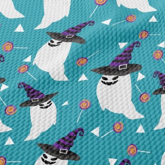 Evil Smile Emoji Ghost Birdseye Piqué