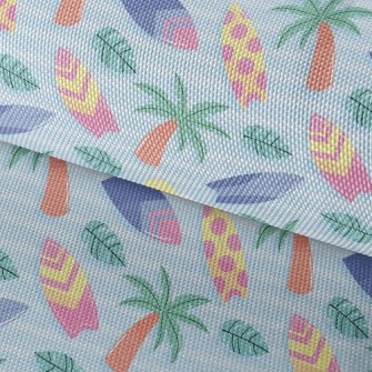 Surfboards And Palm Trees Waterproof Oxford