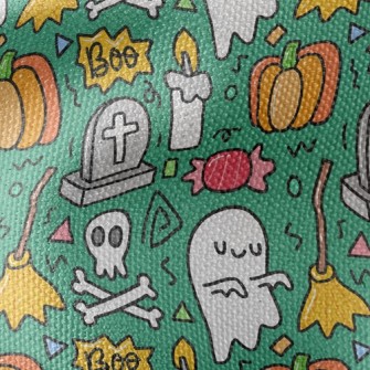 Cartoon Tombstone Candle Waterproof Canvas